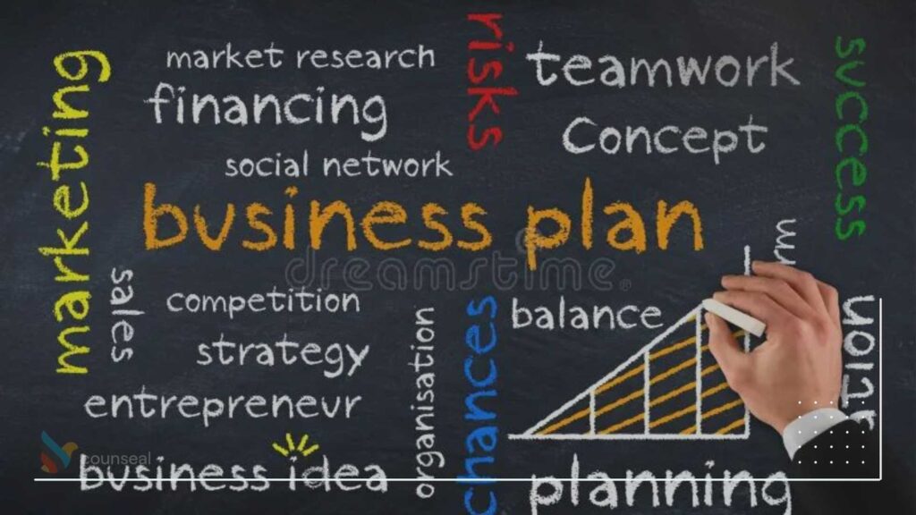 An image of a business plan