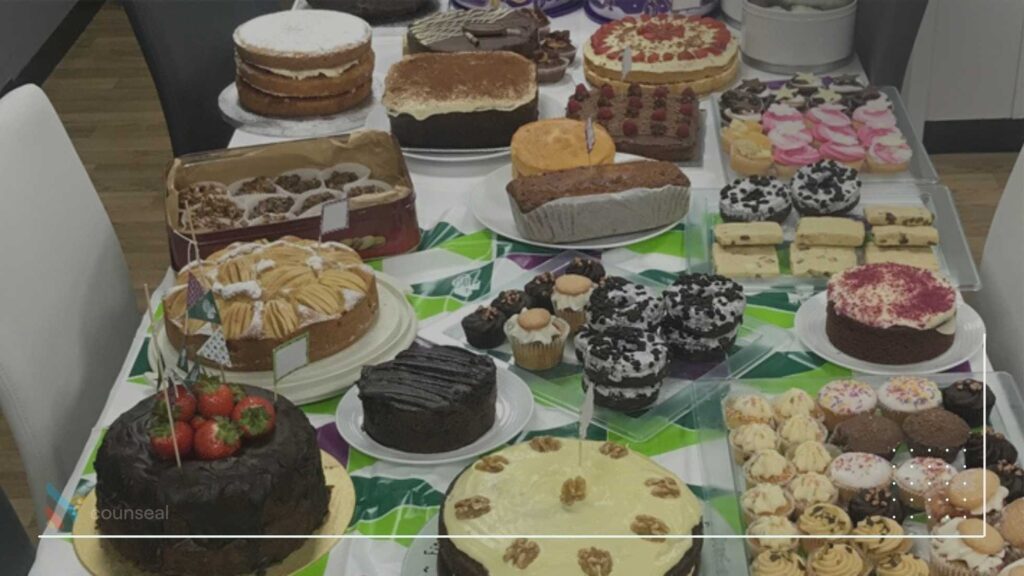 An image of different cakes