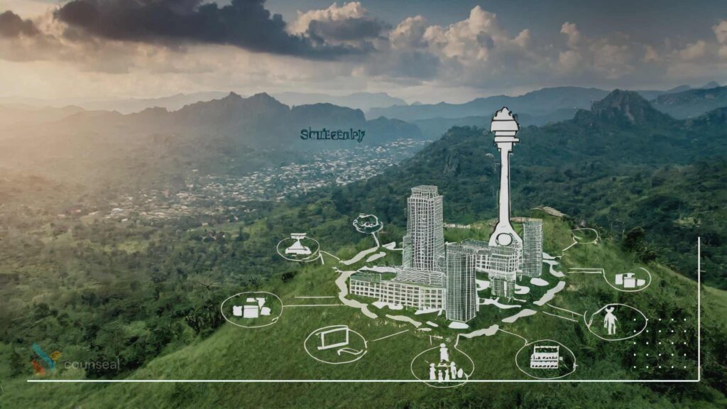 An infographic illustrating the key characteristics and requirements of a subsidiary company in Nigeria